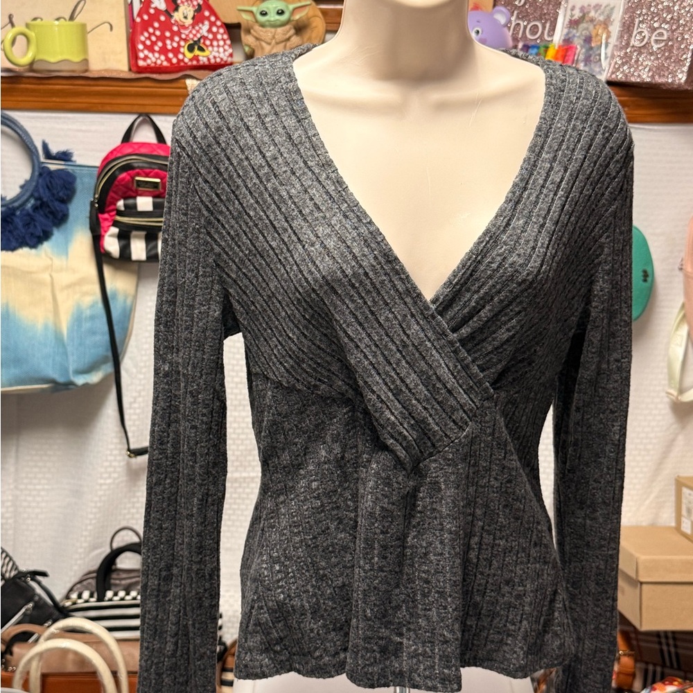 SHEIN Charcoal Knit Top